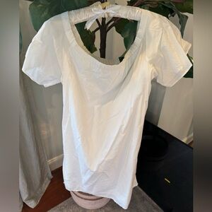 White Banana Republic Lightweight Summer Dress Size Medium